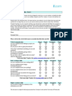 Individual Learner Profile - Part 1: Spoken Communication