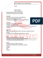 Documents of Home Trade Enquiry: Gcse Commerce Topic 6 Revision Notes)