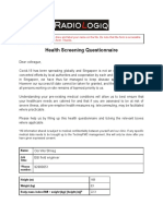 Health Screening Questionnaire Ver 1.1 - Ooi Wei Sheng