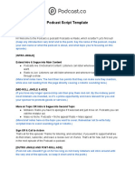 Podcast Script Template PDF