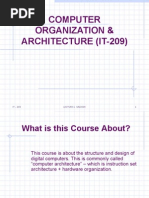 Computer Organization & Architecture (It-209)