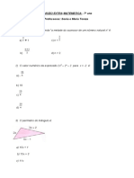 Matemática - 7º Ano (Exercícios Extra)