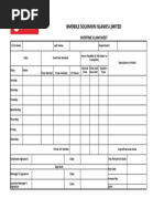 Bmobile Solomon Islands Limited: Overtime Claim Sheet