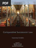 Comparative Succession Law. Testamentary Formalities