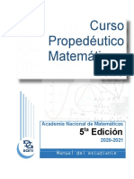 Curso Propedéutico Matemáticas 2020 Estudiante