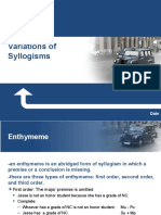 Variations of Syllogism - Philosophy