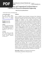 Nanotechnology and Computational Tool Based Study of CRISPR Cas 9 Research in Biomedical Engineering