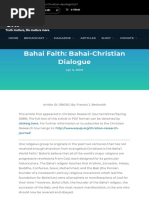 Equip Org Bahai Faith Bahai Christian Dialogue PDF