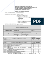 CIN Estrutura Curricular