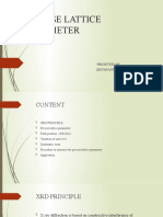 Precise Lattice Parameter Jeeeva.2