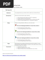 Using An Example As A Writing Guide: Title Page APA Abstracts