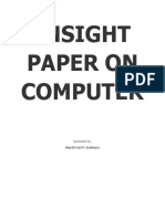 Insight Paper On Computer: Wyeth Earl P. Endriano