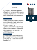 Maintenance Instructions Installation, Operation and Maintenance