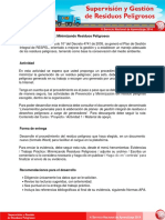 Trabajo Práctico: Minimizando Residuos Peligrosos: Desechos Peligrosos A Cargo de Generadores