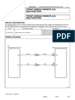 DTC B1158/16 Front Airbag Sensor (LH) Malfunction DTC B1159/16 Front Airbag Sensor (LH) Malfunction