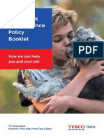 Tesco Bank Pet Insurance Policy Booklet 1118