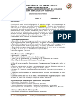 Examen de Presupuestos 5º A Contaudi