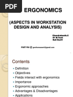 Ergonomics: (Aspects in Workstation Design and Analysis)