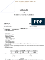 Care Plan ON Physiological Jaundice: Maa Tripura College of Nursing, Jhabua (M.P.)