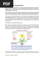 The Eco-Toilet and Agriculture: The Importance of Nutrients in Plant Growth