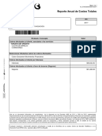 Certificado - Reporte Anual de Costos Totales - 2017