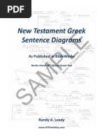 New Testament Greek Sentence Diagrams: Sample