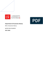 LSE Student Notes Economic History PDF