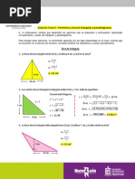 Solución Tarea 5. - Perímetro y Área de Triángulos y Paralelogramos