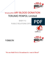 Voluntary Blood Donation: Terumo Penpol Limited