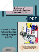 Evolution of National Service Training Program (NSTP)