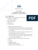 Ficha de Exercicios - Auditoria Financeira - 4