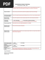 Engineering Project Proposal: Title Must Be All Caps and Maximum of 12 Words