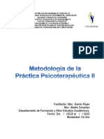 001 Pensum de Estudio Metodologia de La Practica Psicoterapeutica Ii