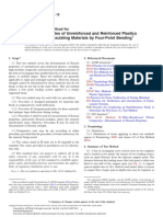 Flexural Properties of Unreinforced and Reinforced Plastics and Electrical Insulating Materials by Four-Point Bending