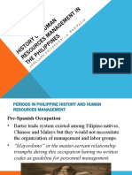 History of HRM in The Philippines