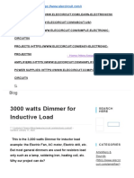 3000 Watts Dimmer For Inductive Load