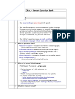 NLP ORAL - Sample Question Bank: Modul e No. Sr. No - Description