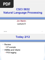 CSCI 5832 Natural Language Processing: Jim Martin