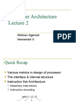 Computer Architecture: Abhinav Agarwal Veeramani V