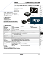 7 Segment Display Unit D1SC-N/D1SA Series