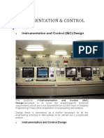 Instrumentation and Control (I&C) Design