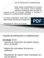 Função de Produção e Conservação - Ai