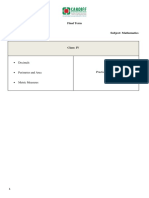 Class - IV (Final Term) WS