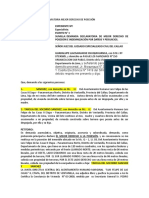 Modelo Demanda Declaratoria Mejor Derecho de Posesión