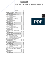 C Replacement Procedure For Body Panels: To Index