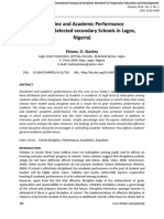 Discipline and Academic Performance PDF