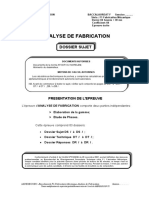 Analyse de Fabrication