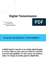 Digital Transmission: Sampling Quantization