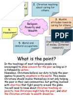 Religion, Poverty and Wealth: 1. The Causes of 2. Christian Teaching