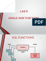 SQL Single Row Functions PDF